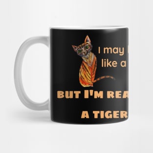 I may look like a cat, but I'm really a tiger Mug